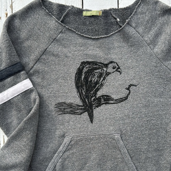 Ultra Soft Bird Boatneck Boho Sweatshirt - Picture 5 of 6